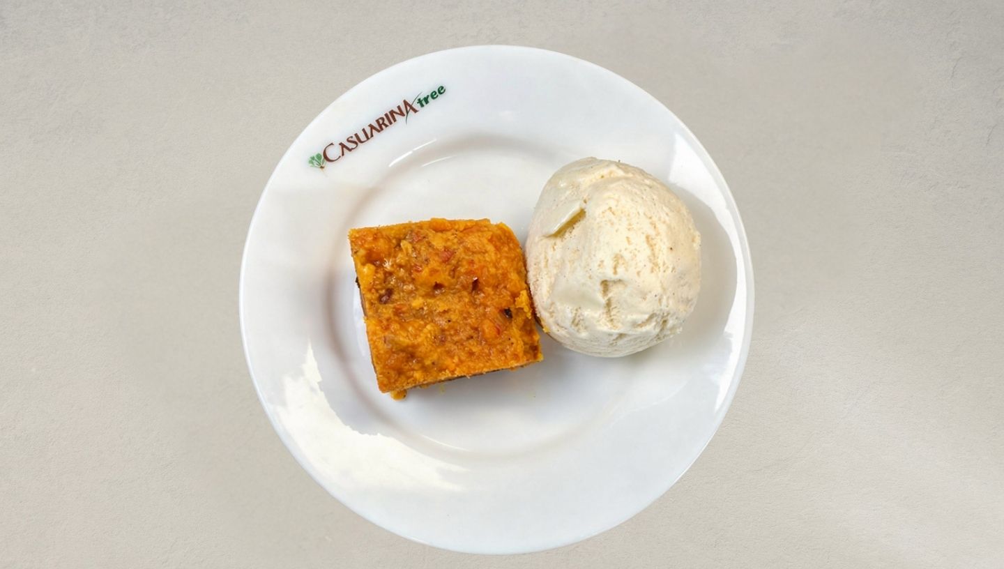 Carrot Halwa With Ice Cream